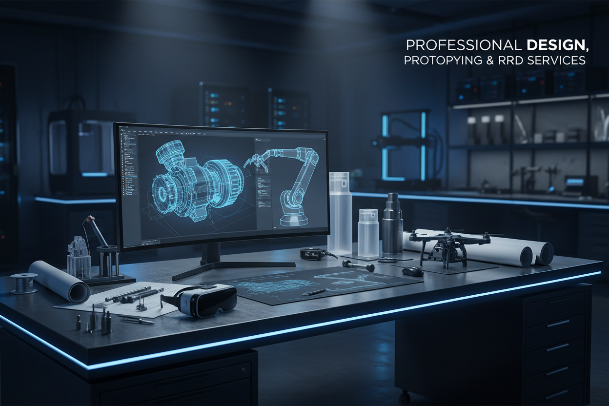 Design, Prototyping, R&D.
